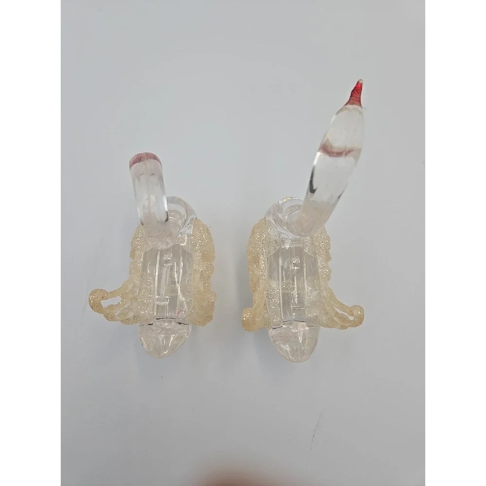 Vintage Miniature Plastic Swan Figurine Set Of 2 Swans Figurine‎ Ornament 3.5